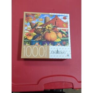 Milton Bradley Big Ben 1000 Piece Jigsaw Puzzle - Cornucopia NEW